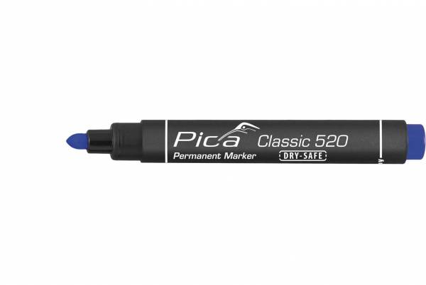 PICA® Classic 520 Permanent Marker mit Rundspitze - BLAU - 520/41