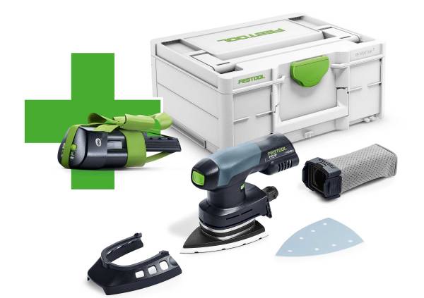 GRATIS AKKU - Festool Akku-Deltaschleifer DTSC 400 Li-Basic - 577029