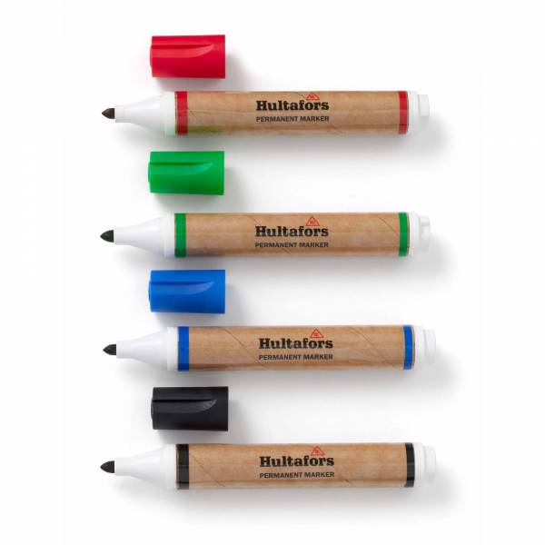 Hultafors Permanentmarker Stifte-Set - Rot / Blau / Grün / Schwarz - 650330