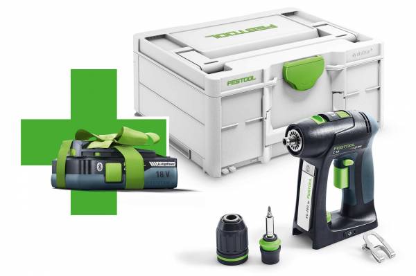 GRATIS AKKU - Festool Akku-Bohrschrauber C 18-Basic - 577050