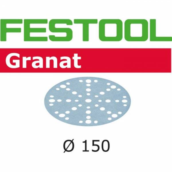 150er TRIO Korn 80 / 120 / 180 - Festool Schleifscheibe STF Ø 150mm - Lack/Spachtel - Type: Granat