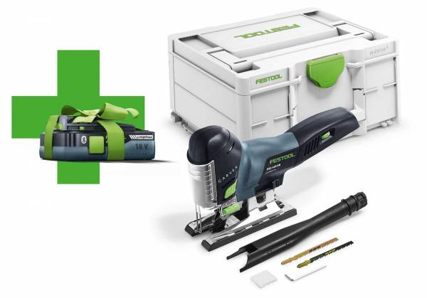 GRATIS AKKU - Festool Akku-Pendelstichsäge PSC 420 Li EB-Basic CARVEX - 577026