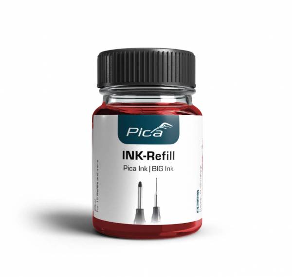 Pica INK / Pica BIG-INK Refill Set - Nachfülltinten-Set - Farbe: ROT - 55840