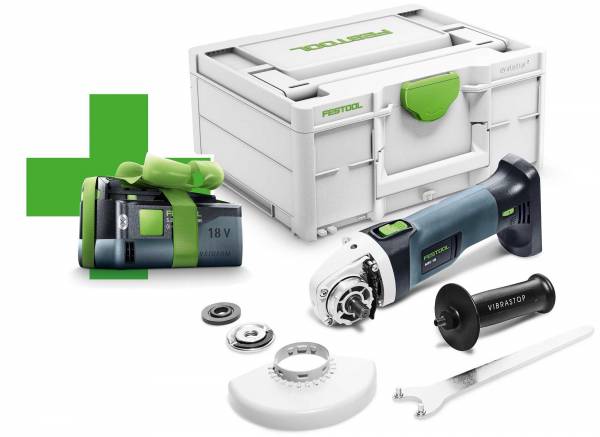 GRATIS AKKU - Festool Akku-Winkelschleifer AGC 18-125 Li EB-Basic - 577031