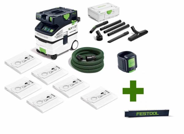 XL-SET: Festool Absaugmobil CTL MIDI I + Fernbedienung + Reinigungs-Set + Filtersäcke