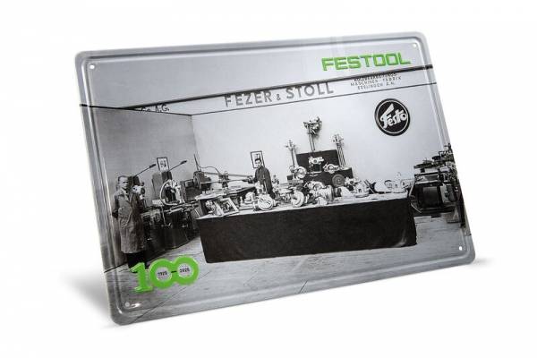 NEUHEIT: Festool 100 Jahre Blechschild Retro Messestand MES-FT2 100Y - 578401