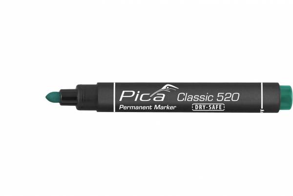 PICA® Classic 520 Permanent Marker mit Rundspitze - GRÜN - 520/36